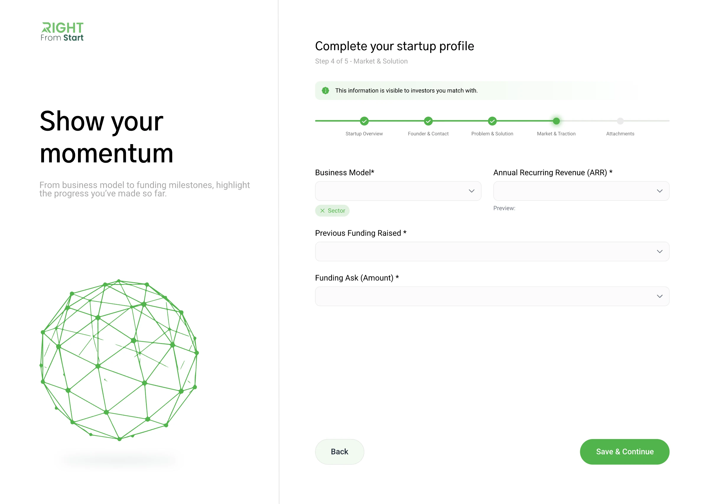 Onboarding step 5 — Show momentum