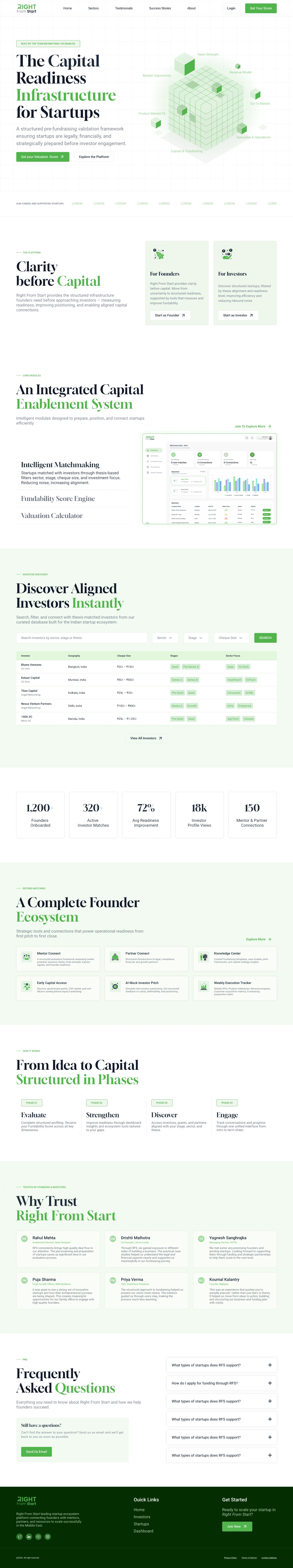 Right From Start — homepage